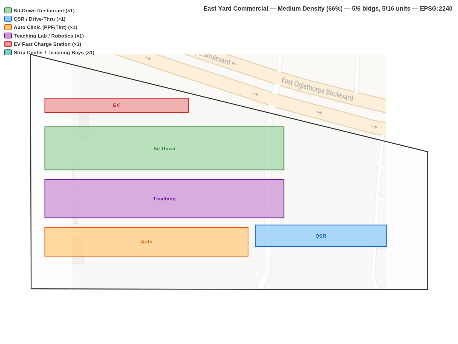 Medium density plan