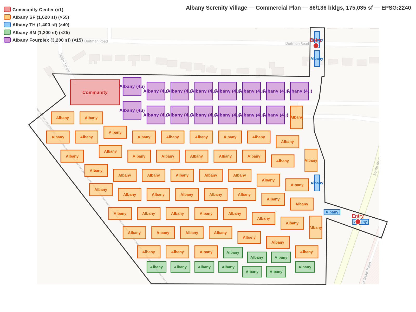 Commercial site plan