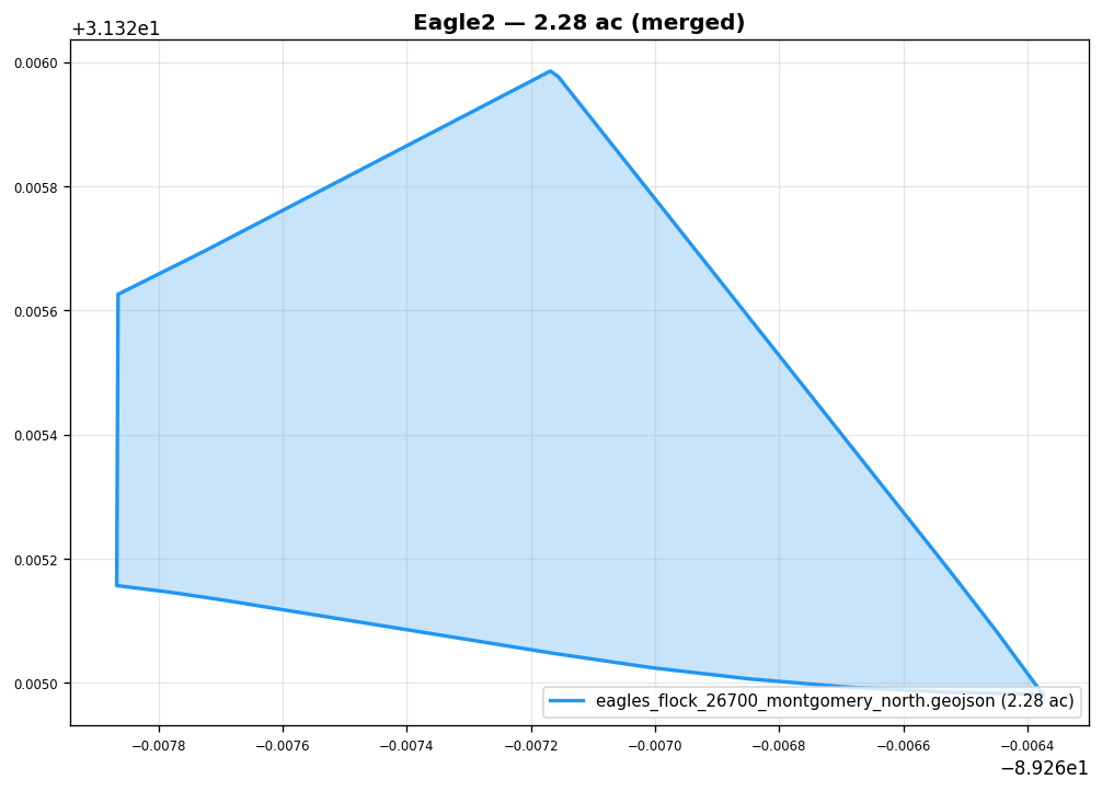 Merged site boundary